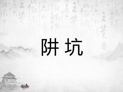 阱坑 阱坑