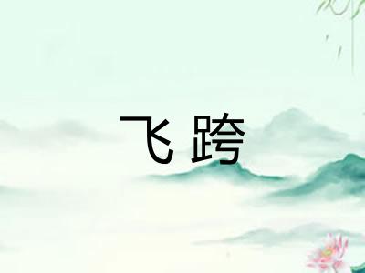 飞跨 飞跨
