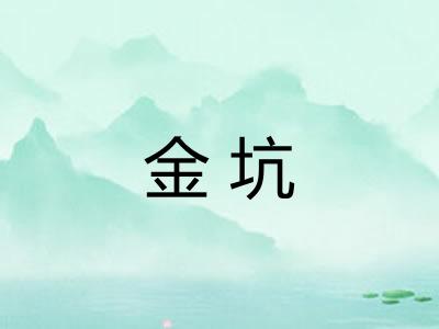 金坑 金坑