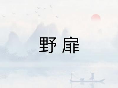 野扉 野扉