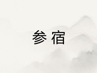 参宿 参宿