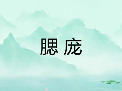腮庞 腮庞