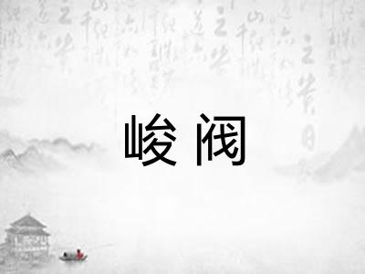 峻阀 峻阀
