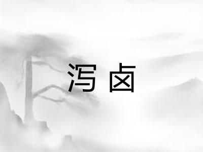泻卤