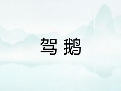 驾鹅 驾鹅