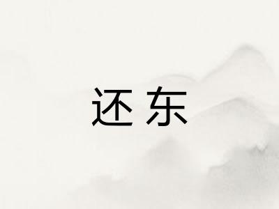 还东 还东