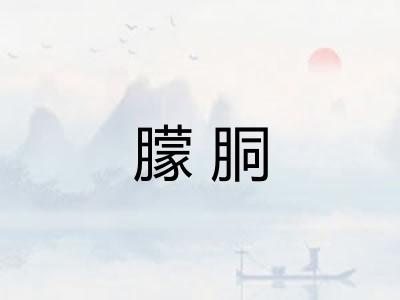 朦胴 朦胴