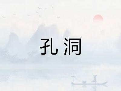 孔洞 孔洞
