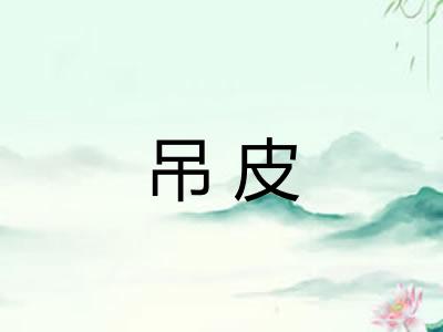 吊皮 吊皮