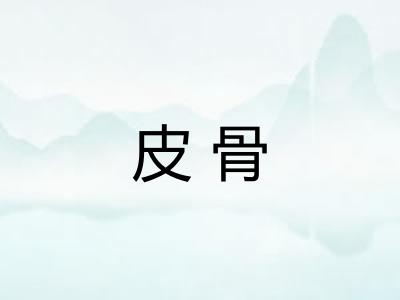 皮骨