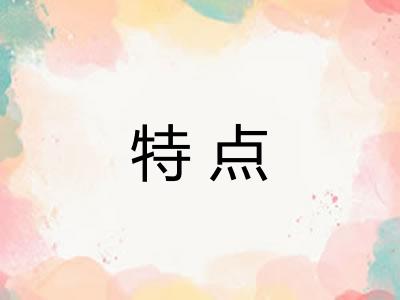 特点 特点