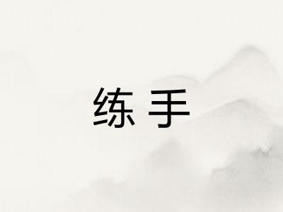 练手 练手