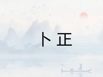 卜正 卜正