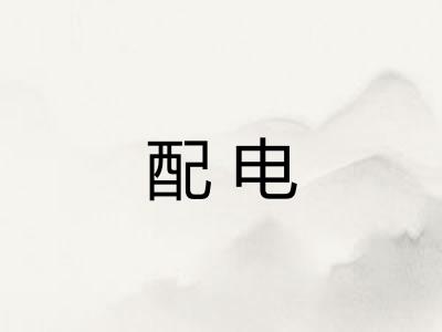 配电 配电