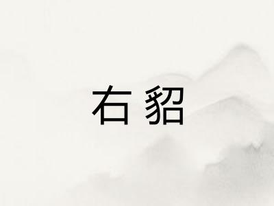右貂