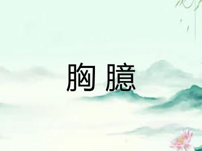 胸臆