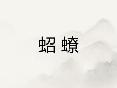 蛁蟟 蛁蟟