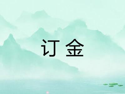 订金 订金