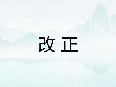 改正