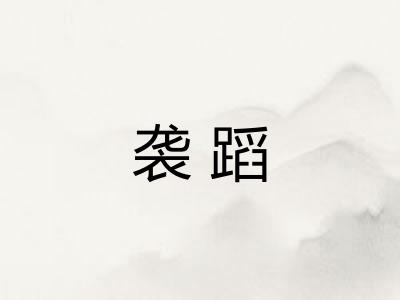 袭蹈 袭蹈
