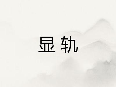 显轨 显轨