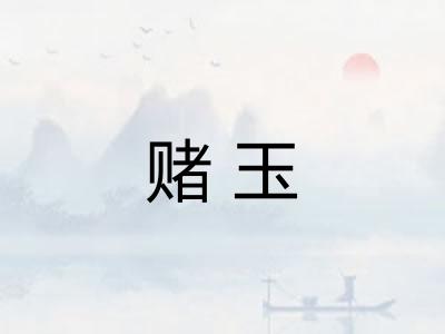赌玉 赌玉