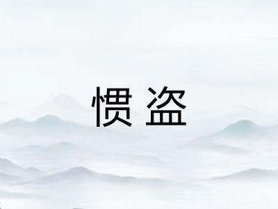 惯盗