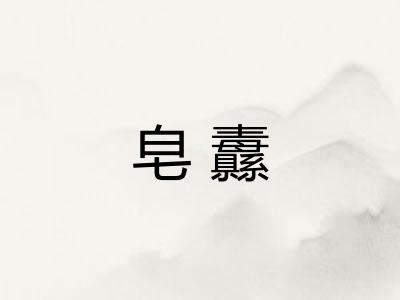 皂纛 皂纛