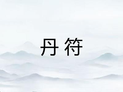丹符