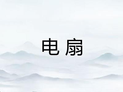 电扇 电扇