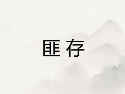 匪存