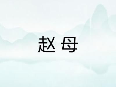 赵母
