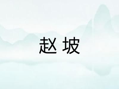 赵坡