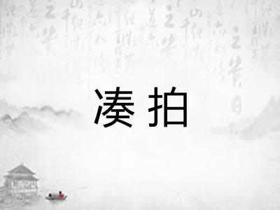 凑拍 凑拍