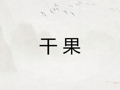 干果 干果
