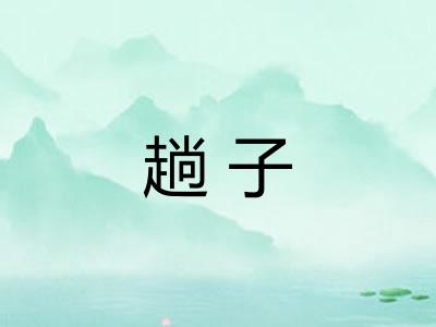 趟子 趟子