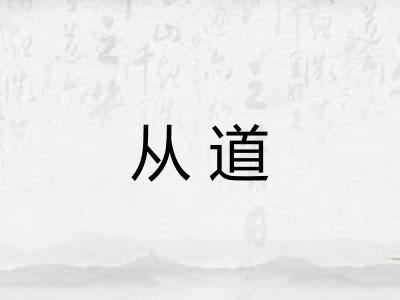 从道