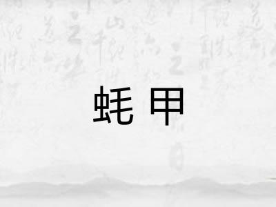 蚝甲 蚝甲
