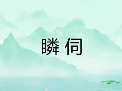 瞵伺 瞵伺