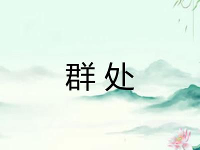 群处 群处