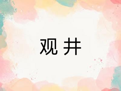 观井 观井