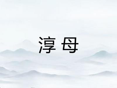 淳母