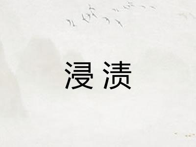 浸渍