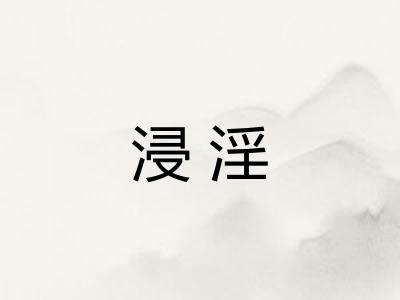 浸淫 浸淫