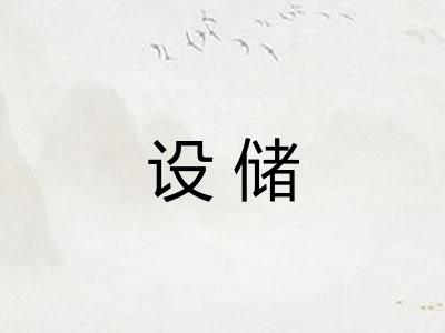 设储 设储