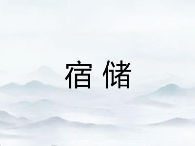 宿储 宿储