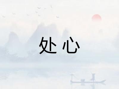 处心 处心