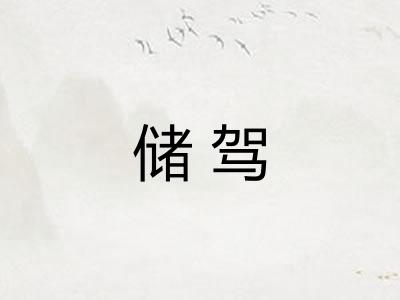 储驾 储驾