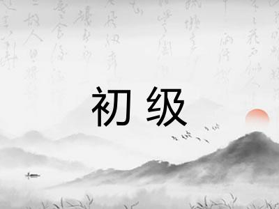 初级 初级