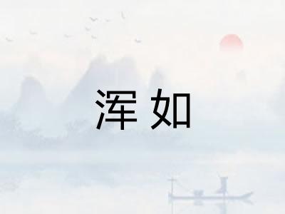 浑如 浑如